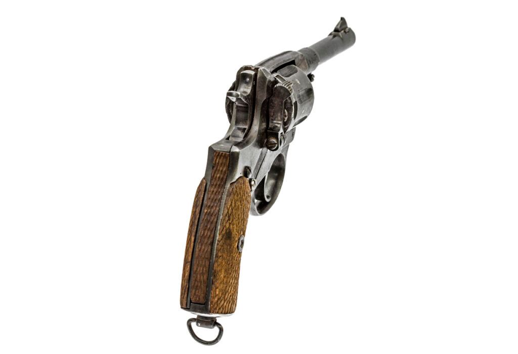 Belgijski rewolwer Nagant wz. 1895, kalibru 7,62 mm, potocznie zwany nagan